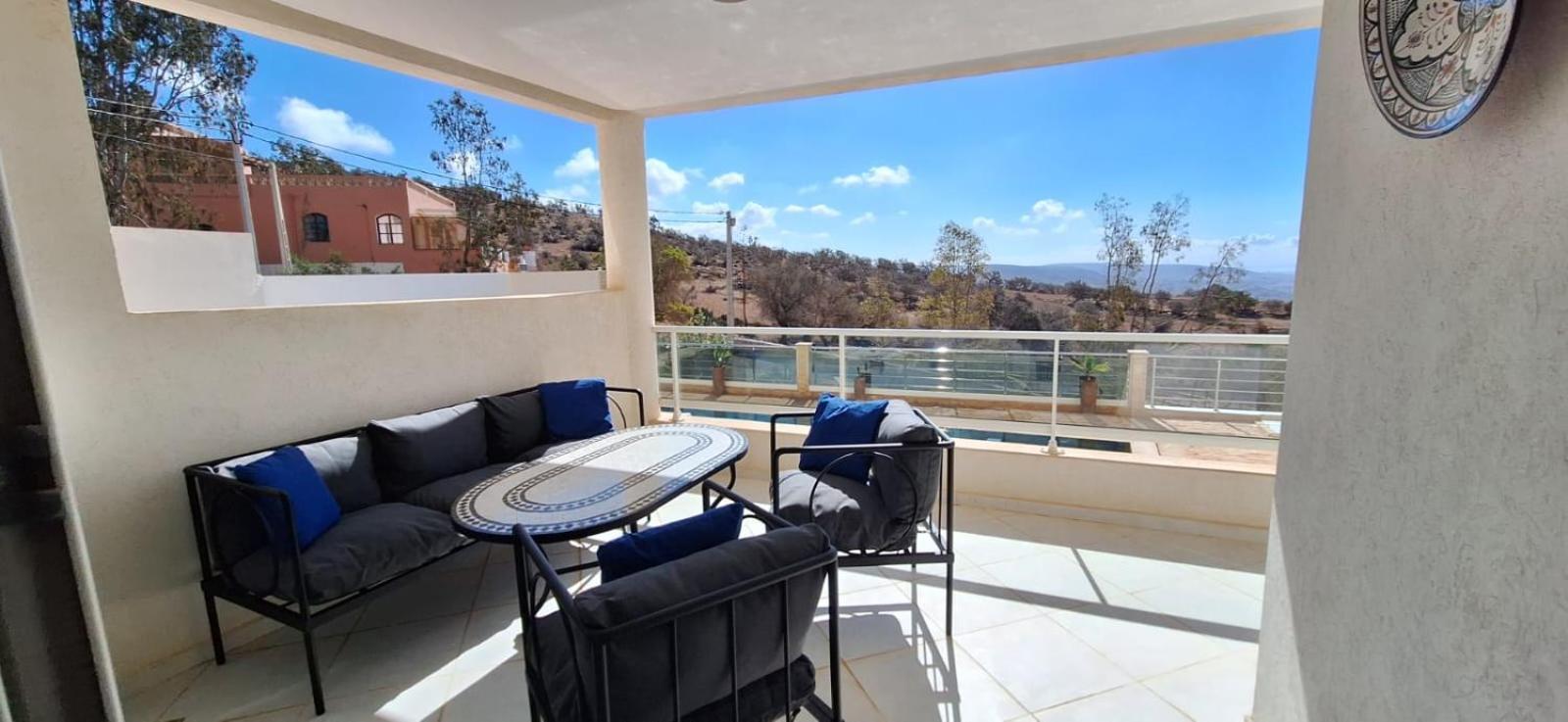 Océan With Pool , Fitness&ocean View Apartamento Taghazout
